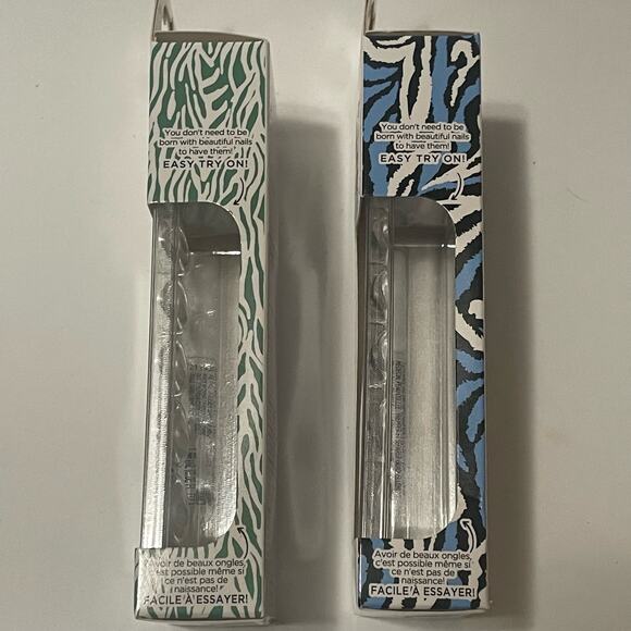 2 NEW IN BOX DVF Target Sally Hansen patterned fake nails almond shape 2 boxes - Picture 4 of 5